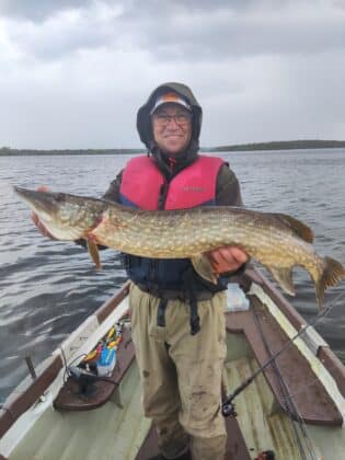 Philippe is all smiles with one of his Pike.