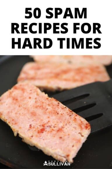 Spam recipes Pinterest image