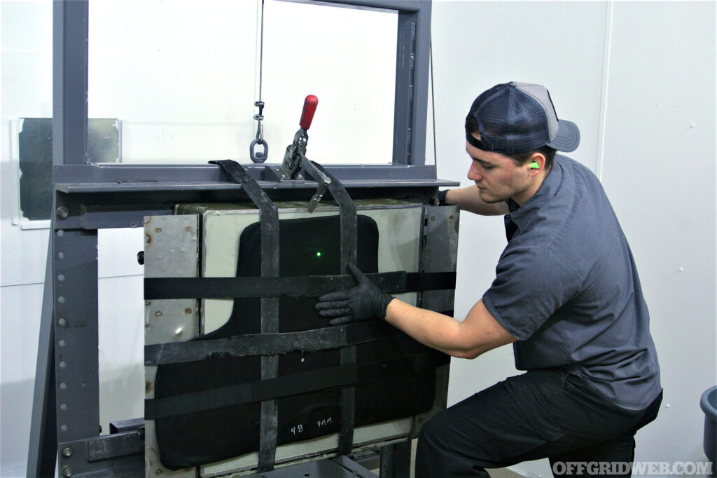 Photo of an Oregon Ballistic Laboratories worker.