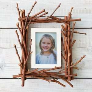 camping crafts for kids picture frame
