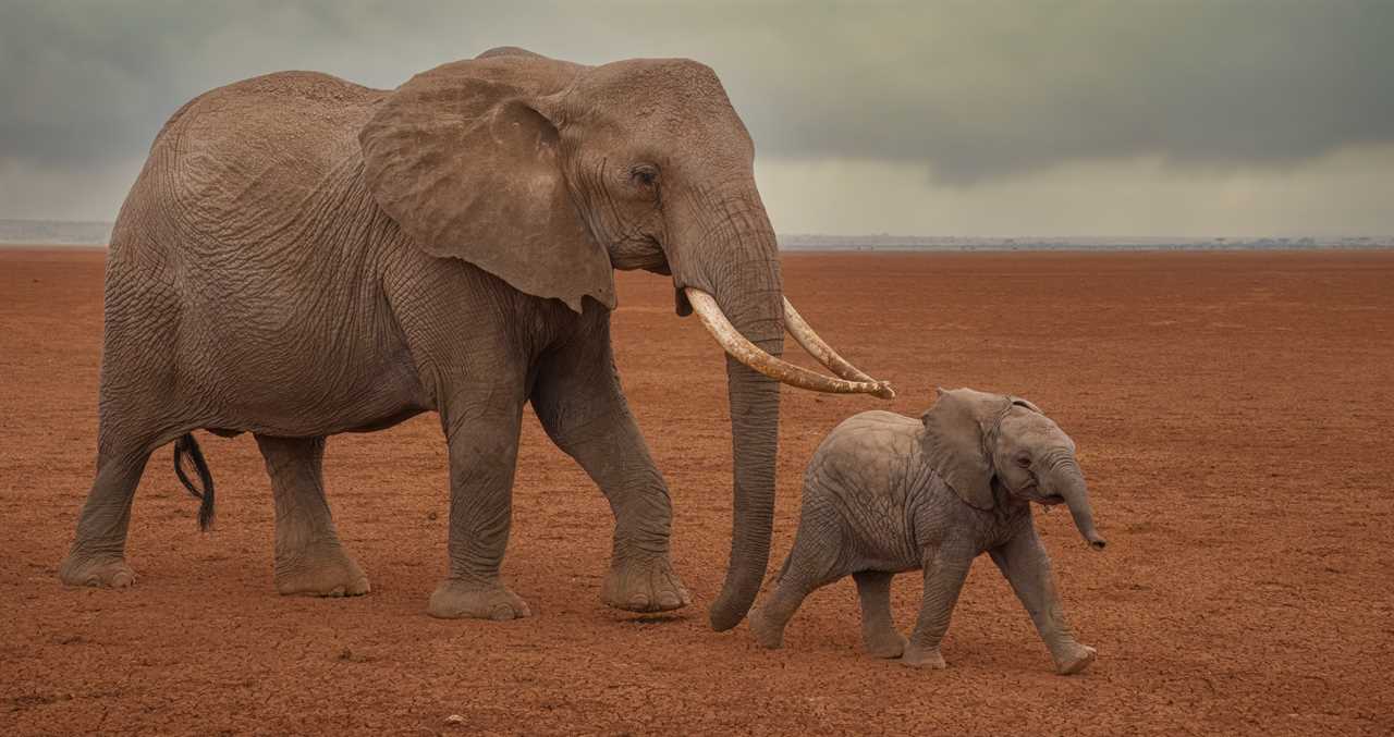 A Baby Elephant Forms A New Bond After Being Rejected By Its Mother 