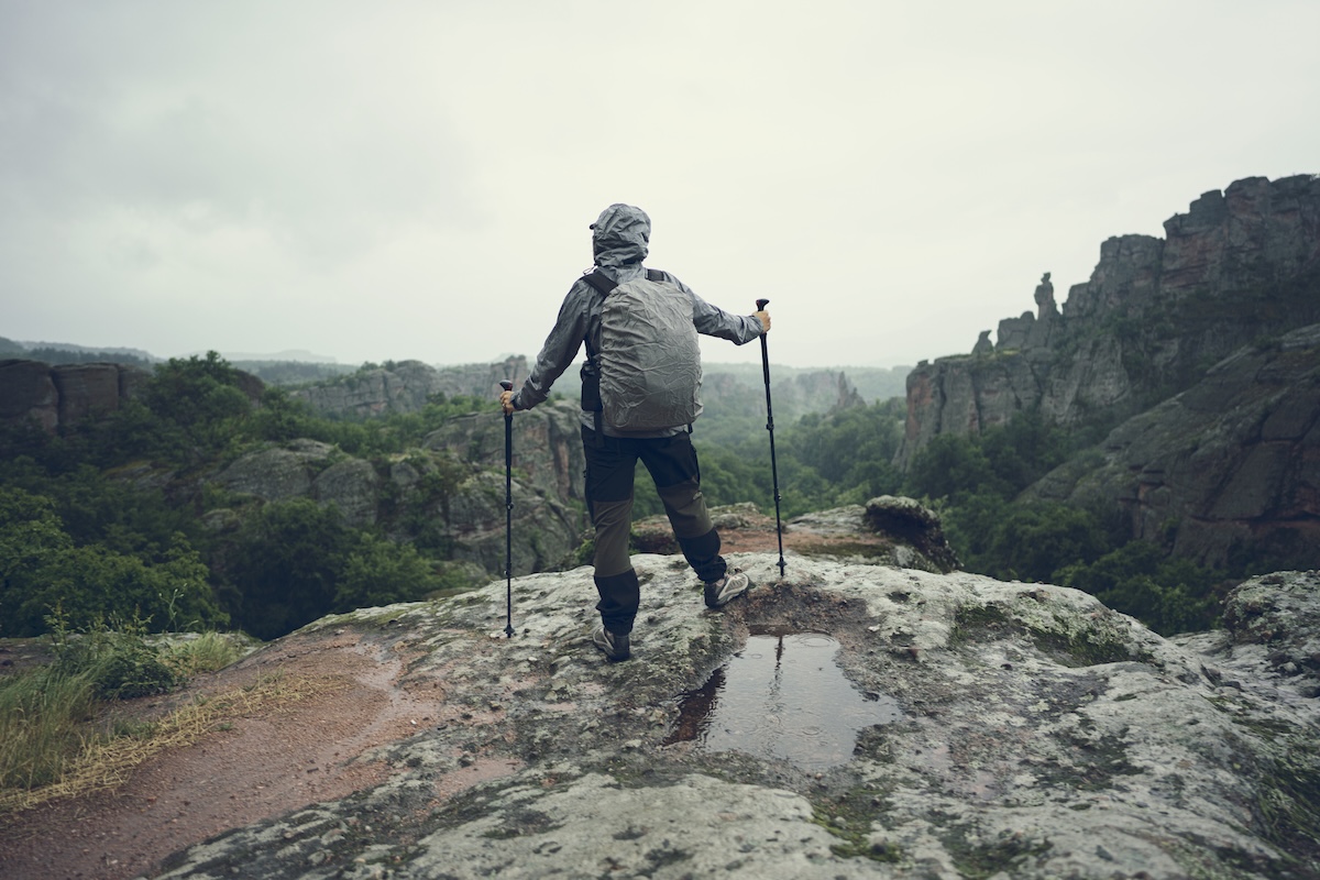 hiker impaled trekking pole
