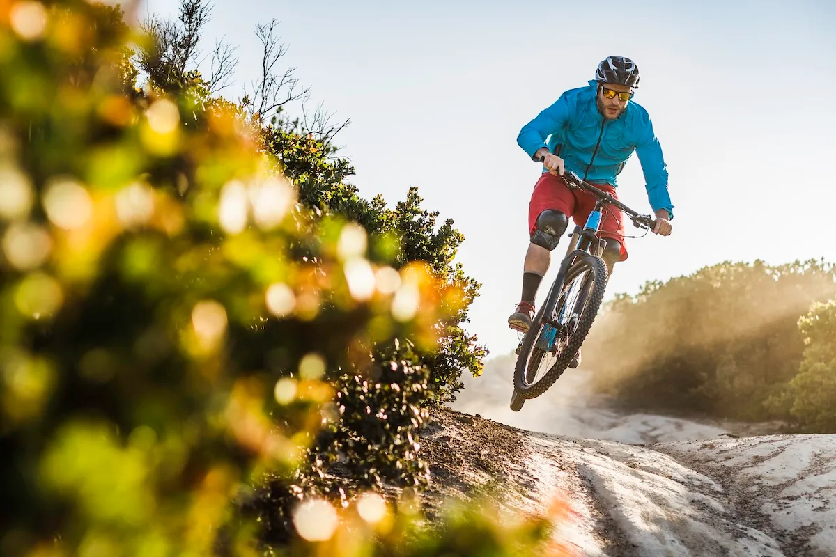 mountain biker angeles national forest