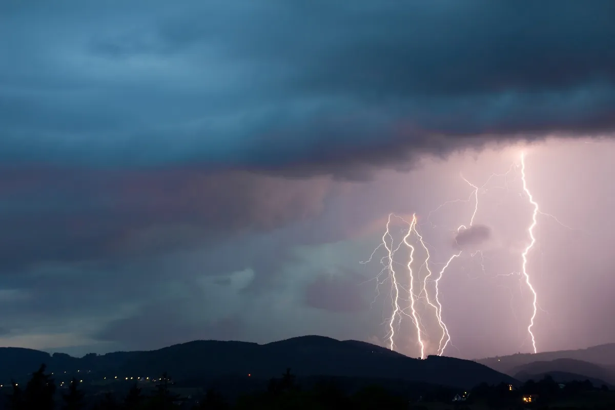 Caught on Doorbell Cam: Lightning Strikes Man on Sidewalk