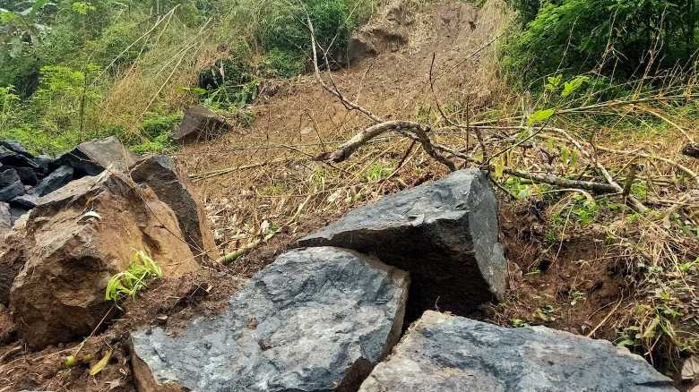 WATCH: Close-up Video of Rock Slide Near Popular Trail
